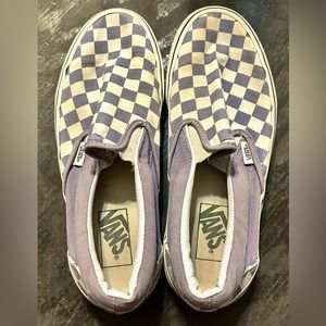 Blue slip on vans | Women 9 US | They have been worn.